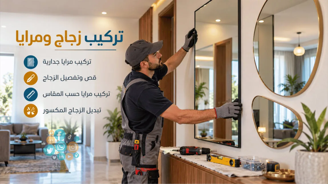 تركيب زجاج ومرايا الكويت - فني تركيب جام - قص وتفصيل الجام 1 تركيب زجاج ومرايا الكويت على ايدي فنيين متخصصين فى تفصيل وتركيب الزجاج